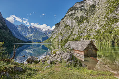 Gemeinde Schönau Landkreis Berchtesgadener_Land Obersee Bootshaus an der Fischunkelalm (Dirschl Johann) Deutschland BGL